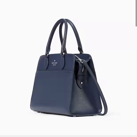 Kate Spade Madison Saffiano Leather Medium Satchel
COLOR:
Parisian Navy
NWT - Picture 4 of 16